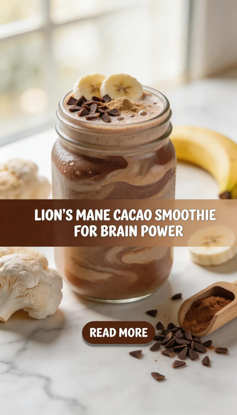 Lion's Mane Cacao Smoothie for Brain Power