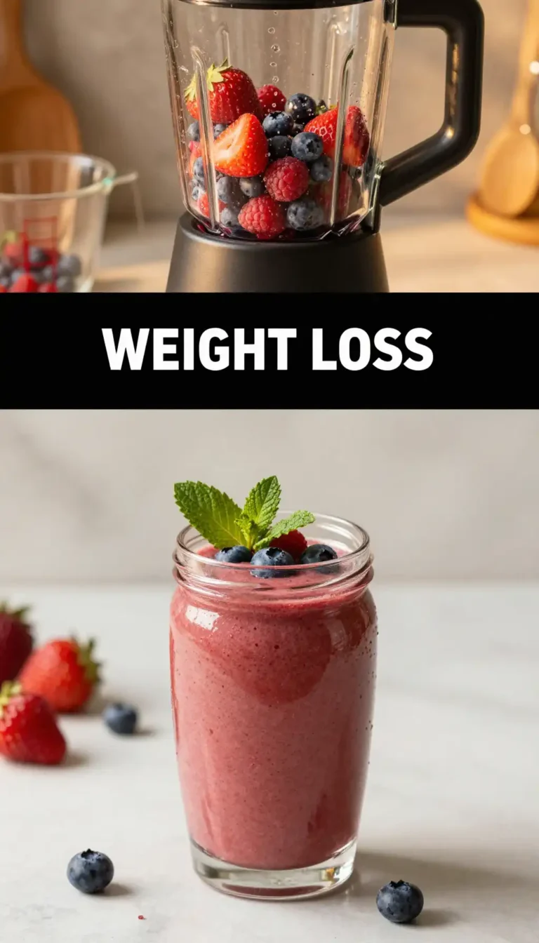 Low-Calorie Berry Smoothie for Weight Management