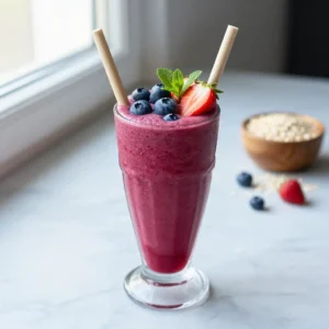 Low-Calorie Berry Smoothie for Weight Management
