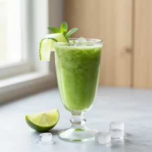 Low-Calorie Cucumber Lime Smoothie for Weight Loss