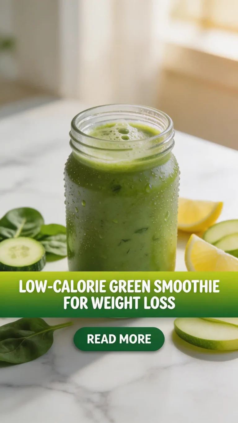 Low-Calorie Green Smoothie for Weight Loss