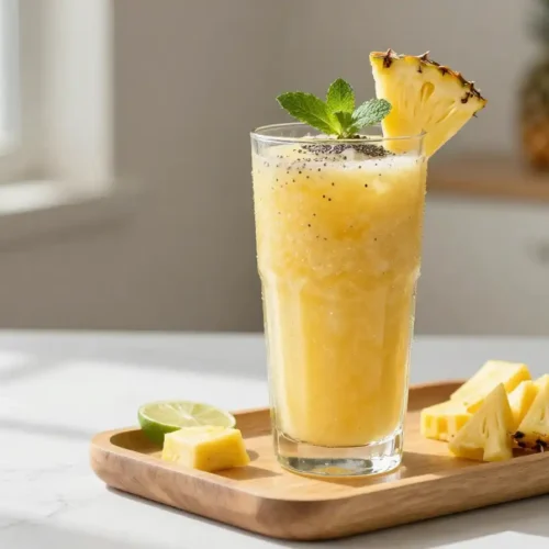 Low-Calorie Pineapple Smoothie for Weight Loss | Easy Diet Recipe