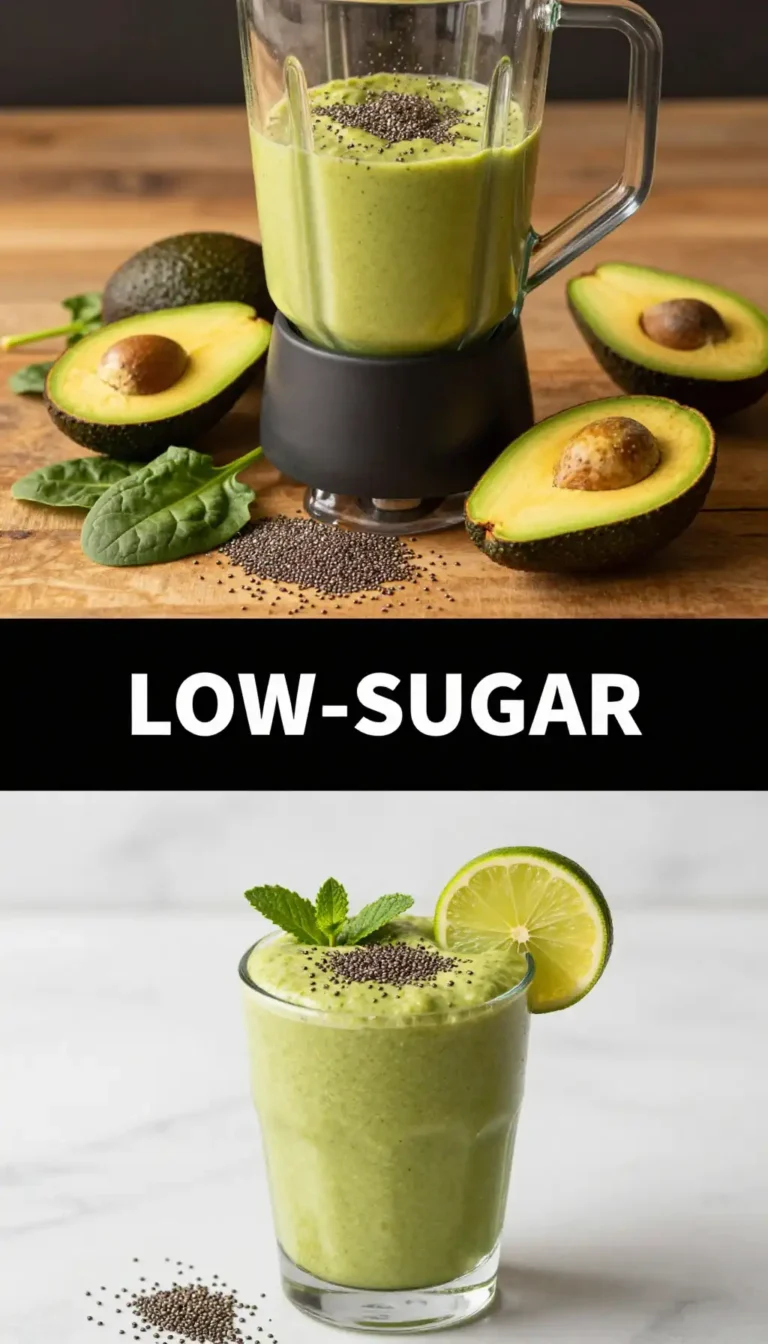 Low-Sugar Avocado Smoothie for Keto Diet