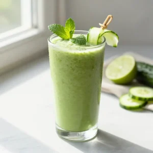 Low-Sugar Green Goddess Detox Smoothie for Glowing Skin