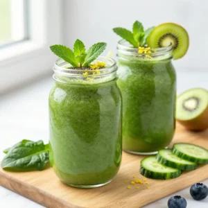 Easy Low Sugar Green Smoothie for Diabetics