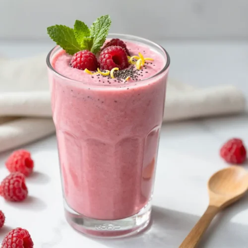 Easy Low-Sugar Raspberry Smoothie for Weight Loss