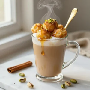 Luqaimat Sweet Dumpling Latte