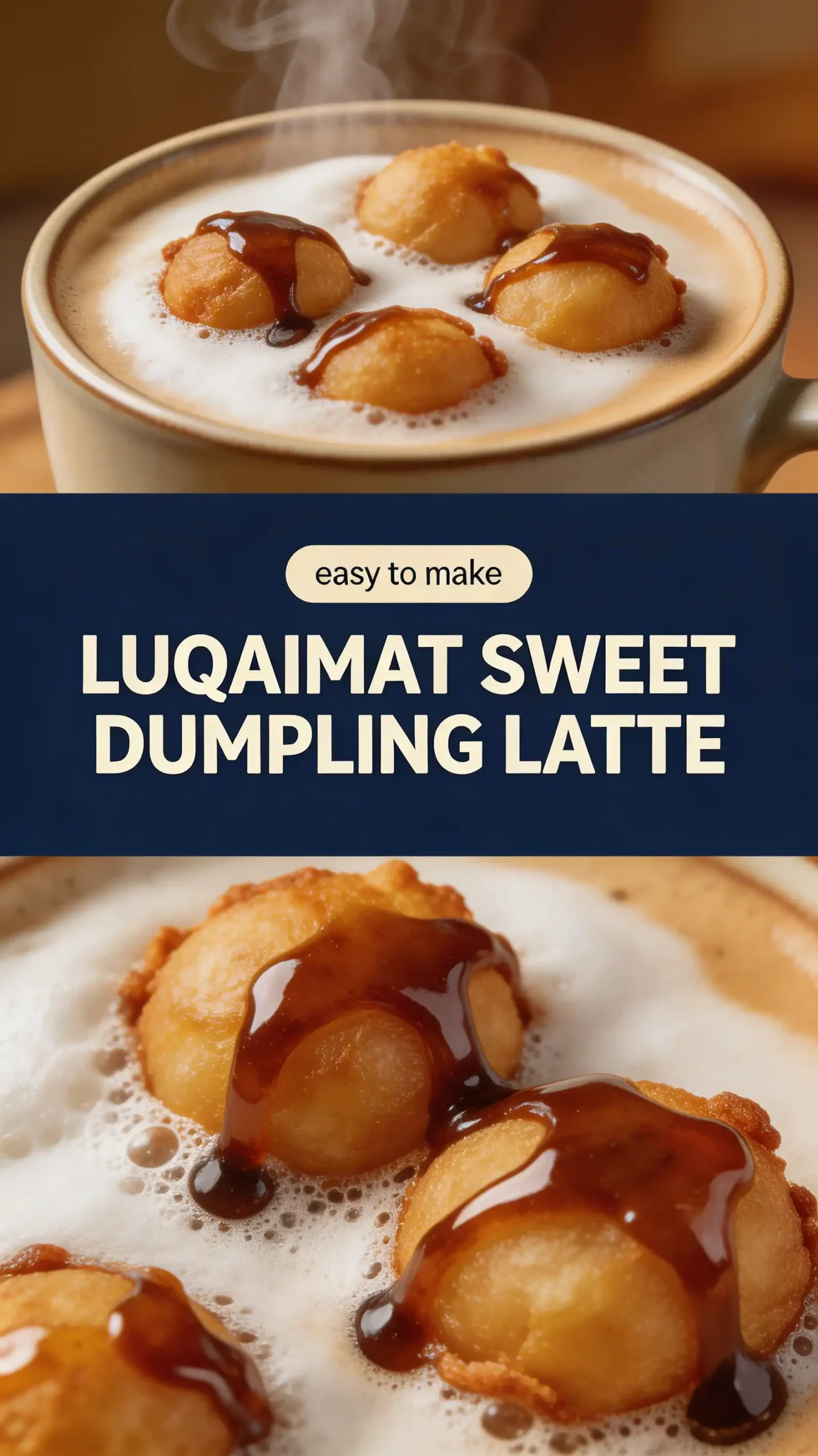 Luqaimat Sweet Dumpling Latte