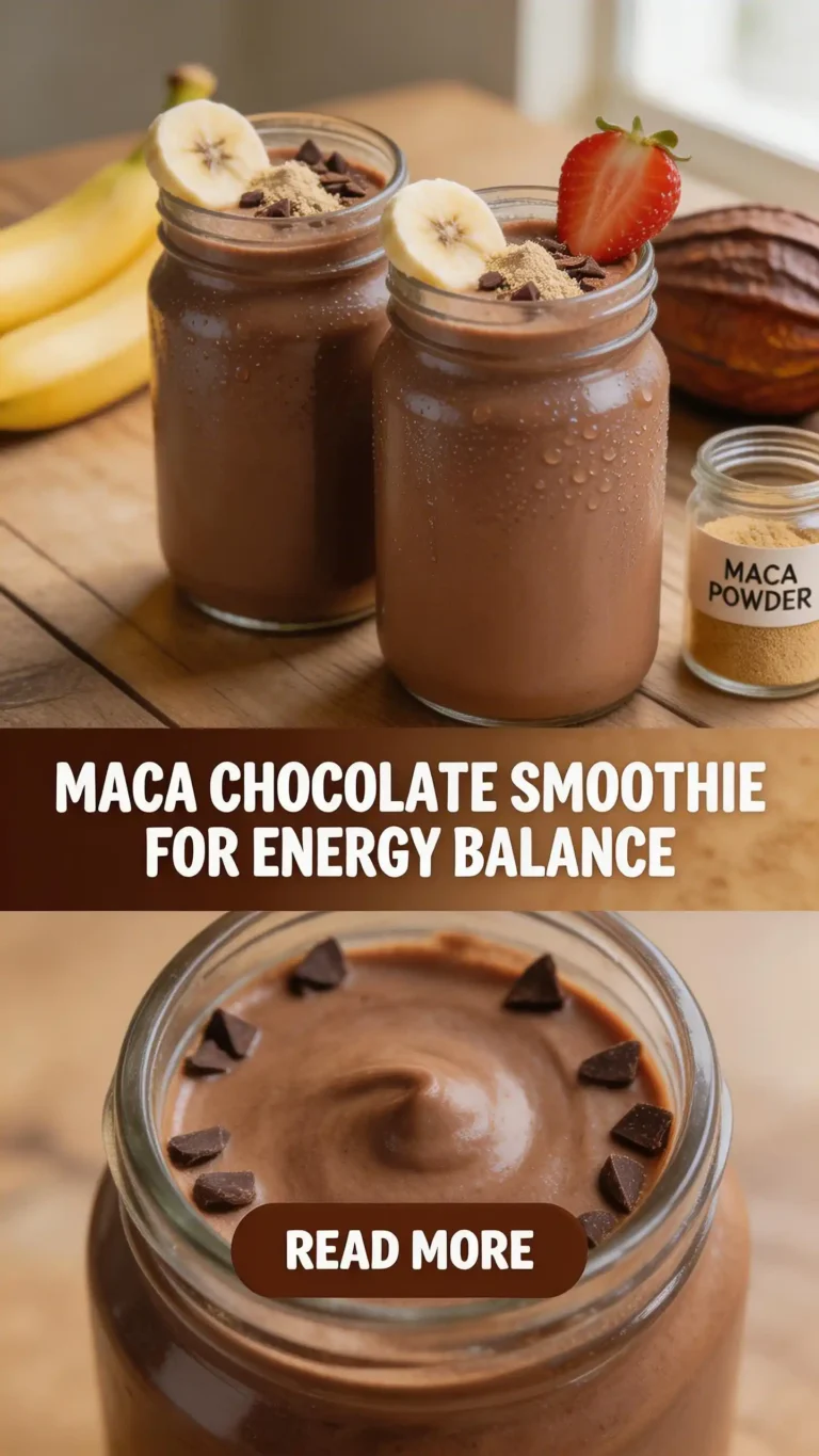 Maca Chocolate Smoothie for Energy Balance