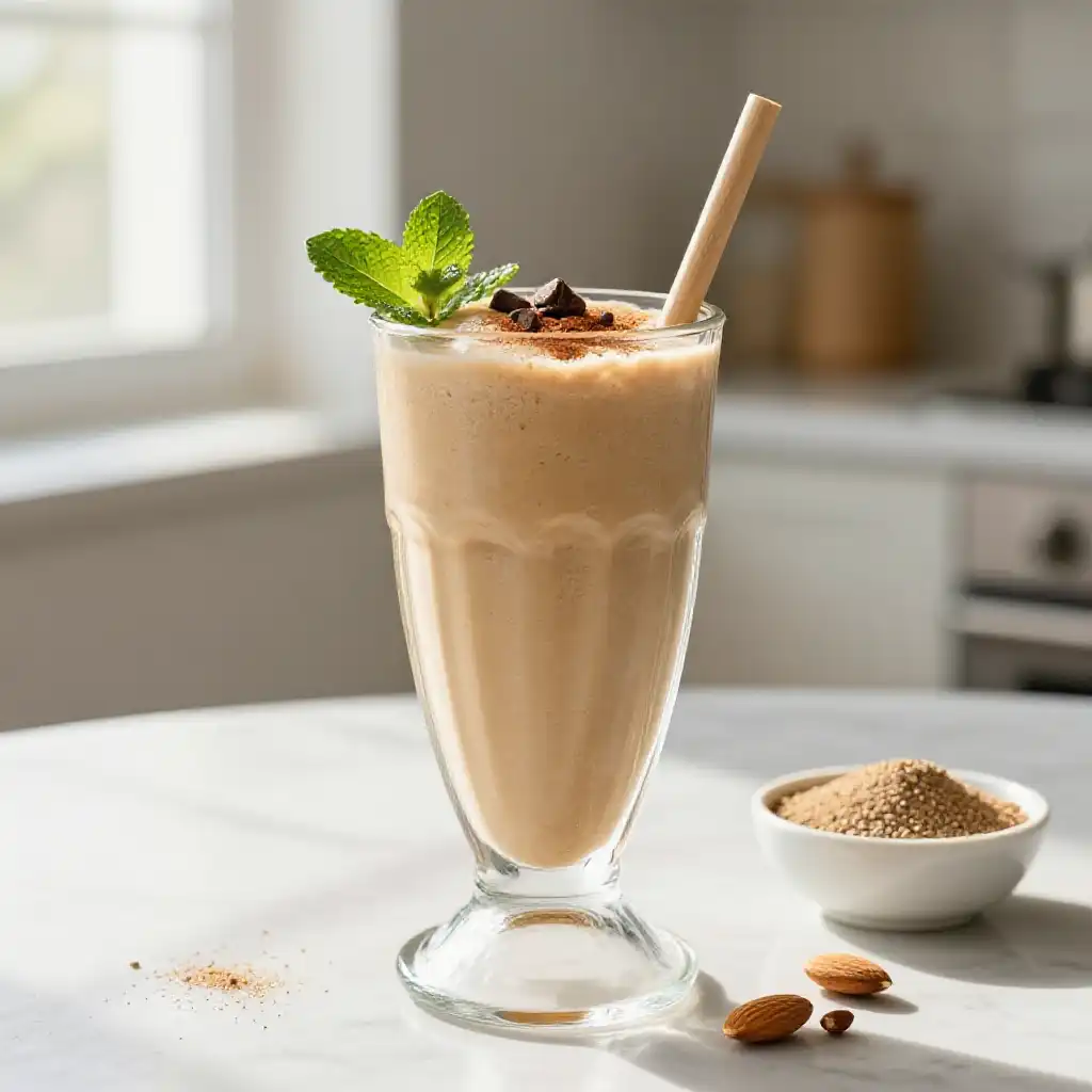 Maca Root Smoothie for Natural Energy Boost plated dish