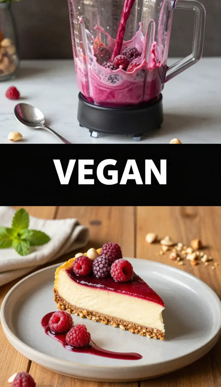 Macadamia Base And Berry Cheesecake