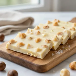 Gooey Macadamia Nut White Chocolate Bars Recipe