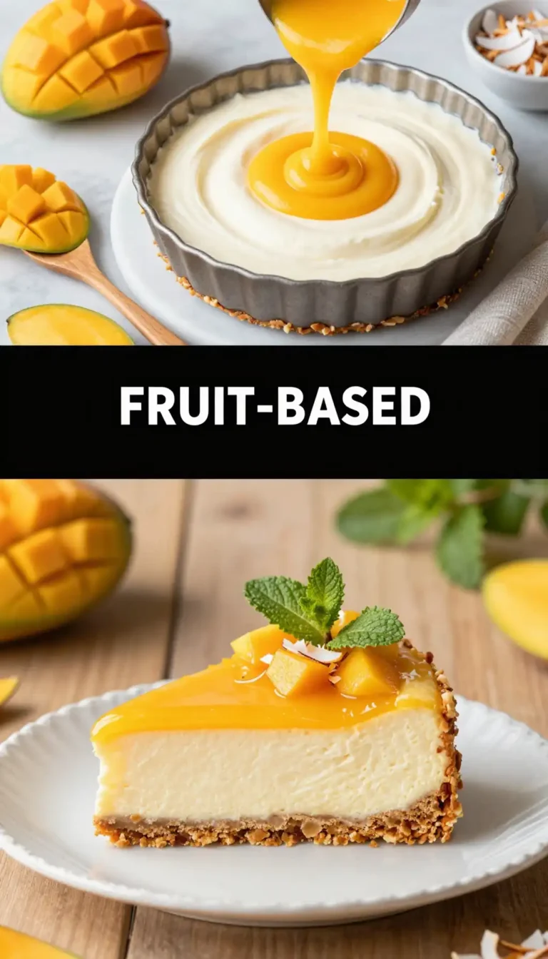 Mango And Coconut Cream Cheesecake