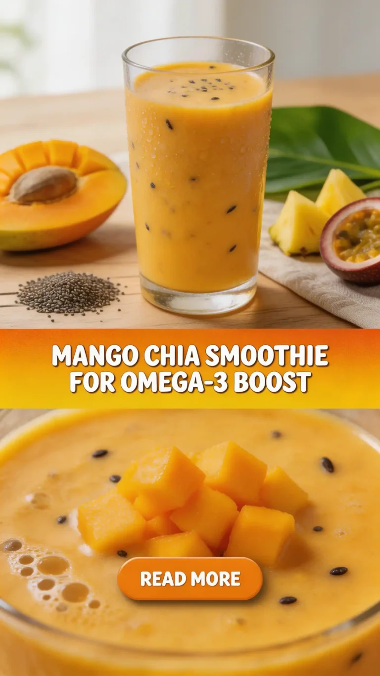 Mango Chia Smoothie for Omega-3 Boost