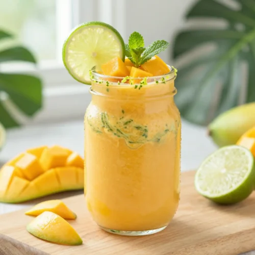 Easy Mango Lime Smoothie Recipe | Tropical Zest