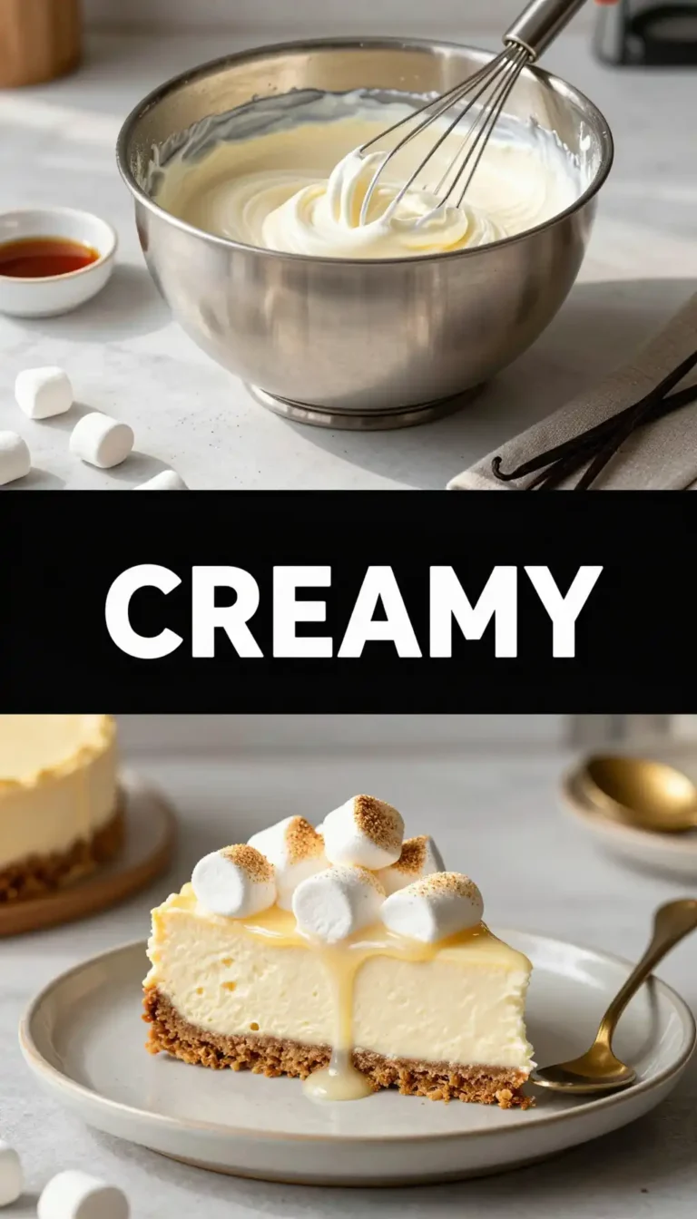 Marshmallow Fluff Vanilla Cheesecake