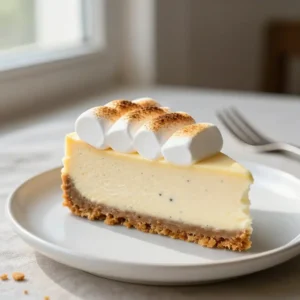 No-Bake Marshmallow Fluff Vanilla Cheesecake Recipe