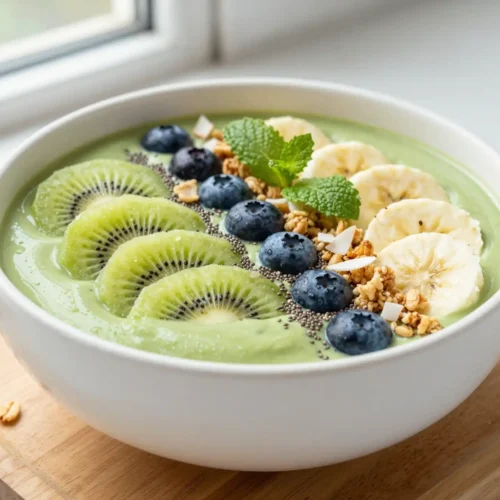 Quick Matcha Coconut Smoothie Bowl for Morning Energy