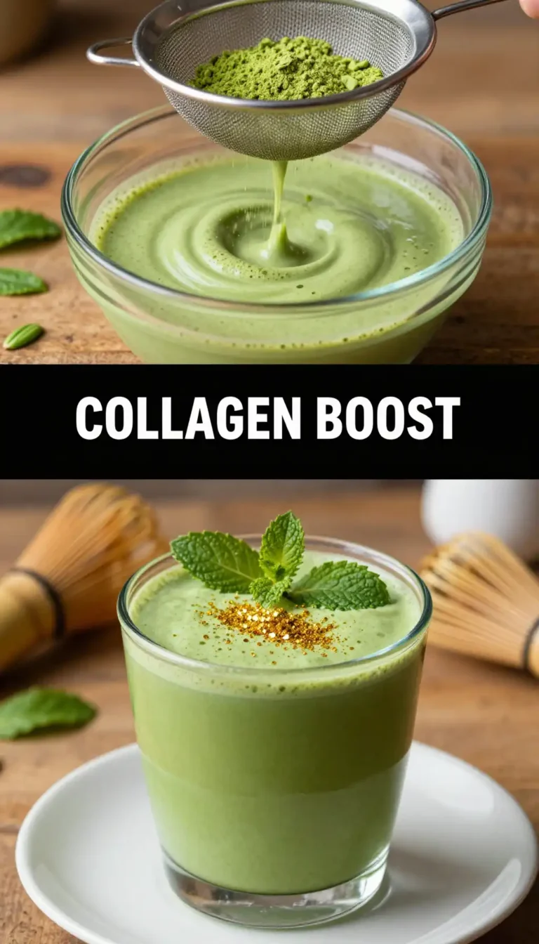 Matcha Collagen Smoothie for Focus and Skin Glow