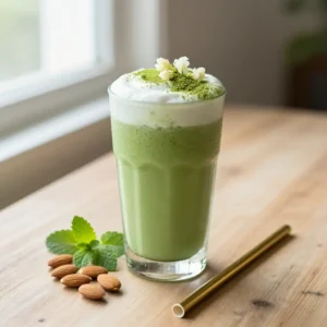 Matcha Collagen Smoothie for Focus & Skin Glow