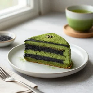 Ethereal Matcha Black Sesame Cake Recipe
