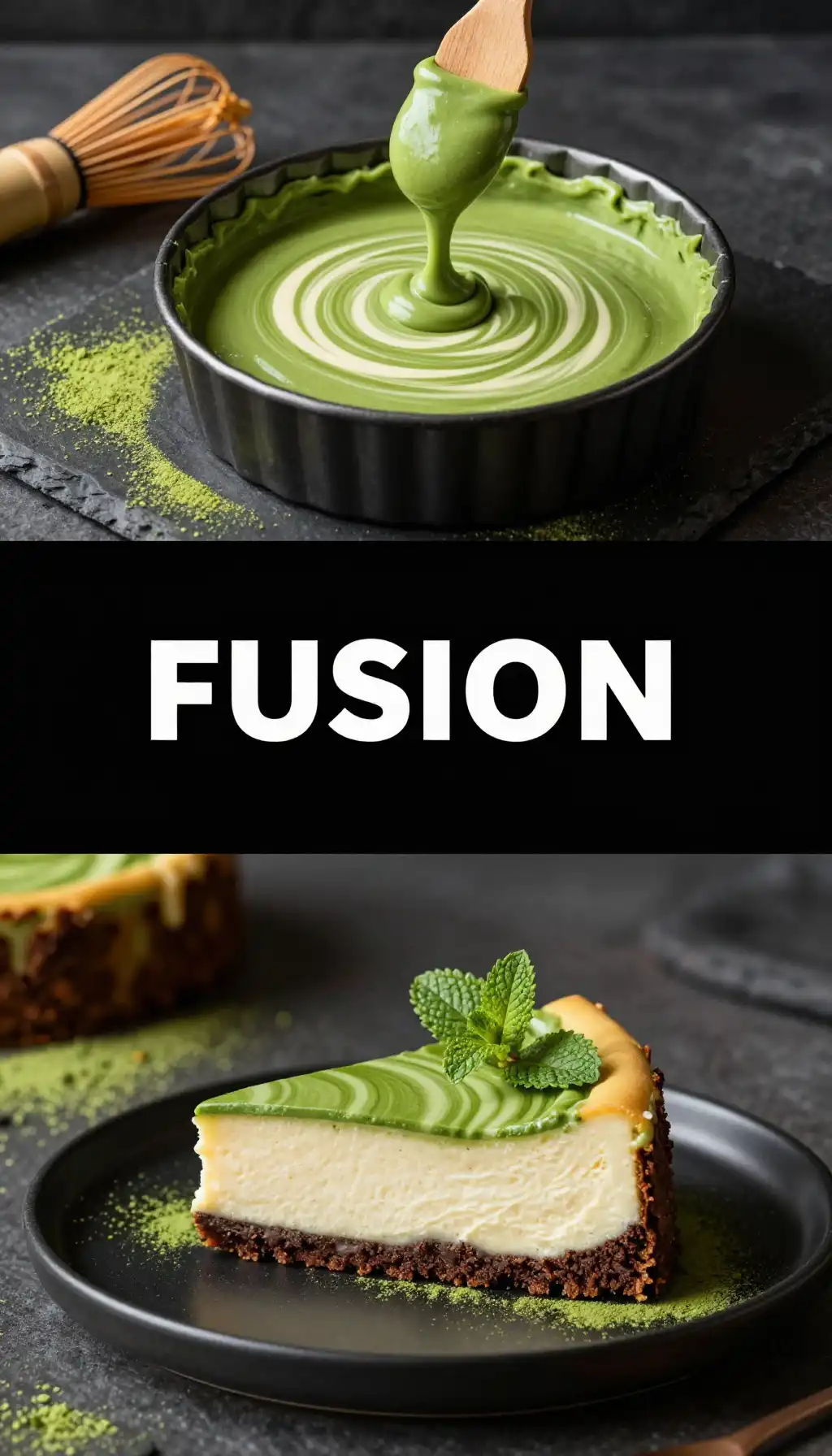 Matcha Green Tea Swirl Cheesecake