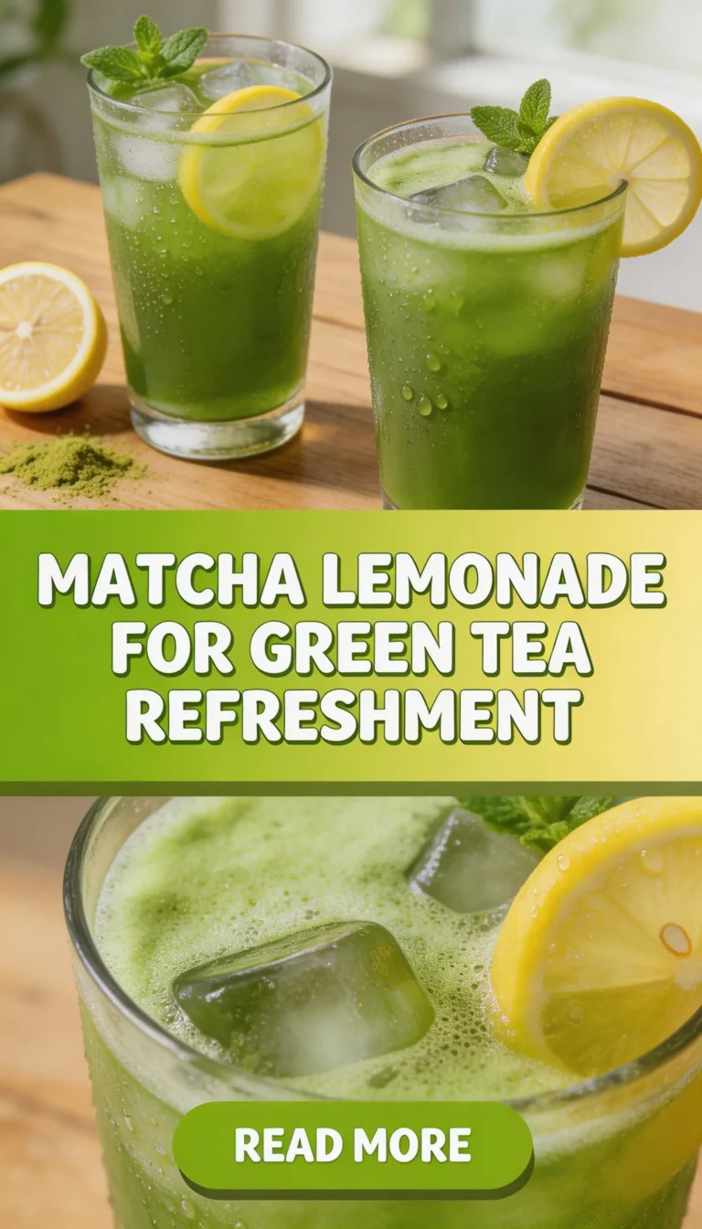 Matcha Lemonade for Green Tea Refreshment