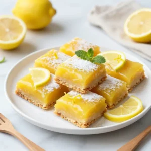 Easy One-Pan Meyer Lemon Bars Recipe | Shortbread Crust