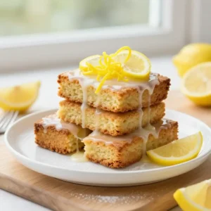 Best Meyer Lemon Glazed Blondies Recipe - Easy & Delicious