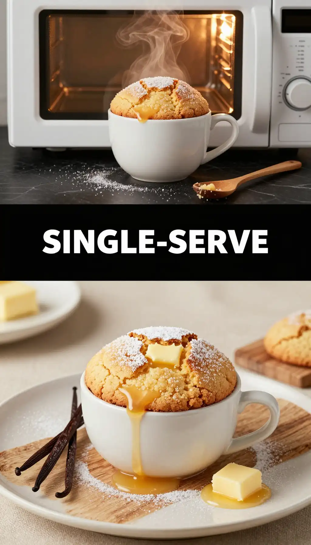 Microwave Vanilla Sugar Cookie pinterest pin