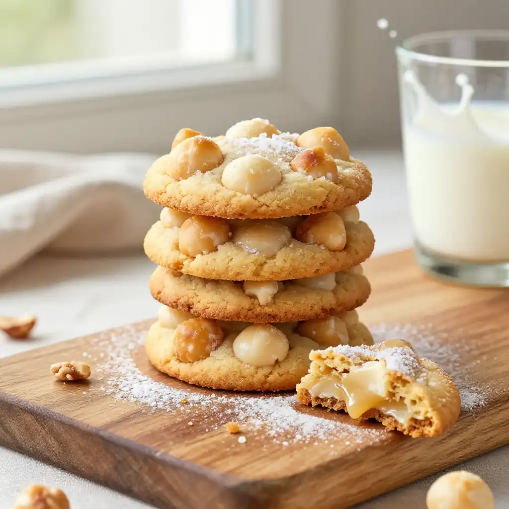 Milestone Macadamia And White Chocolate Cookies plated dish