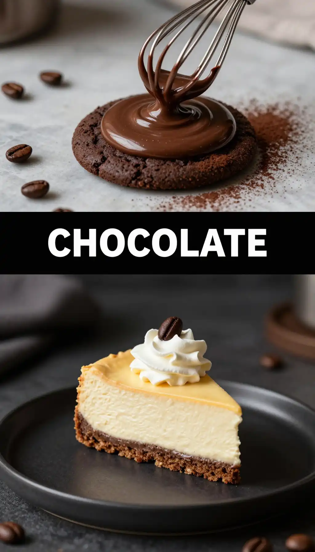 Milk Chocolate And Espresso Cheesecake