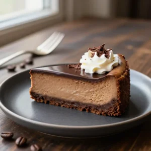 Decadent No-Bake Milk Chocolate Espresso Cheesecake