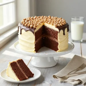 Decadent Milk Chocolate Malt Cake with Malted Buttercream