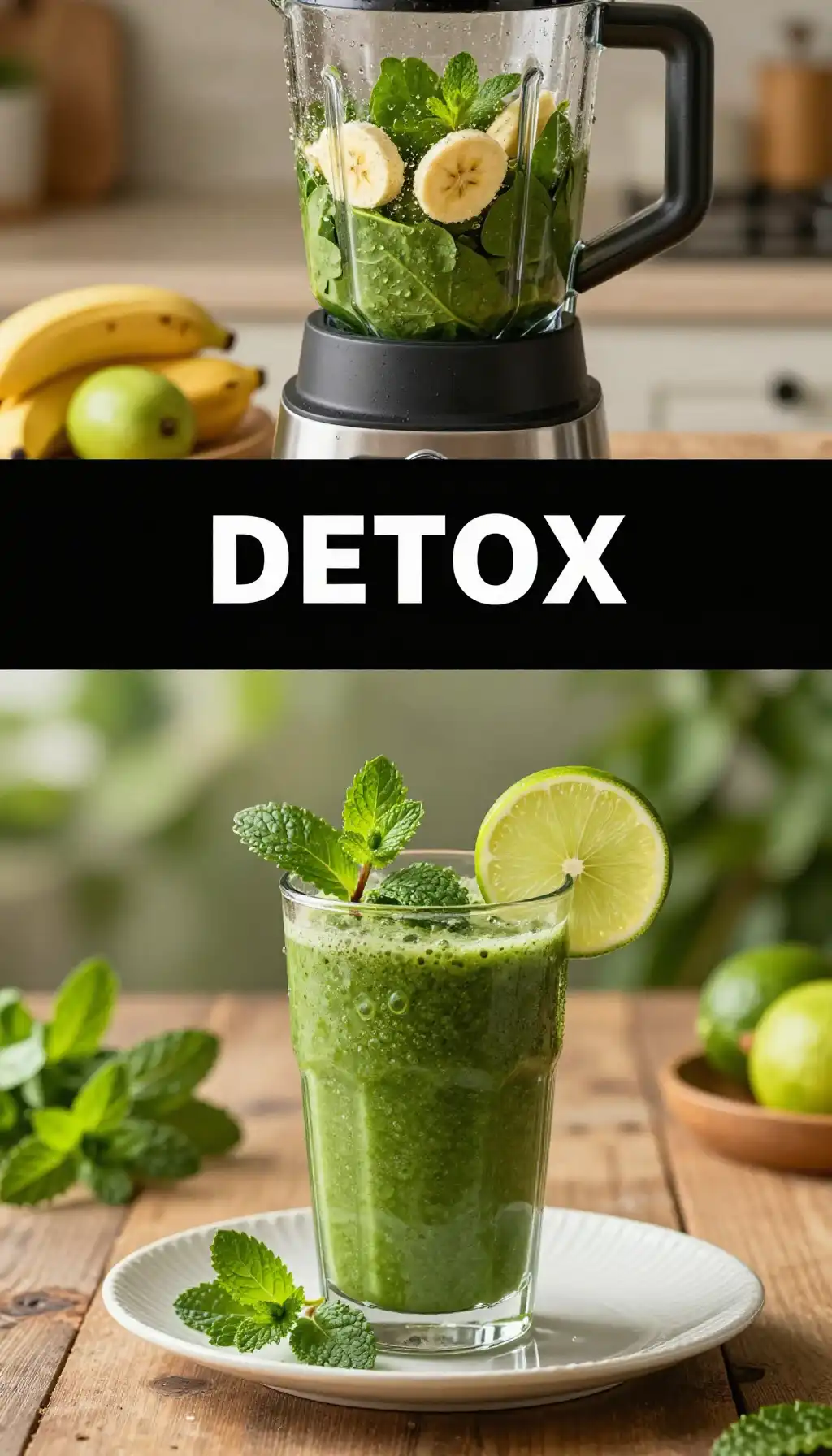 Minty Fresh Green Smoothie for Summer Detox