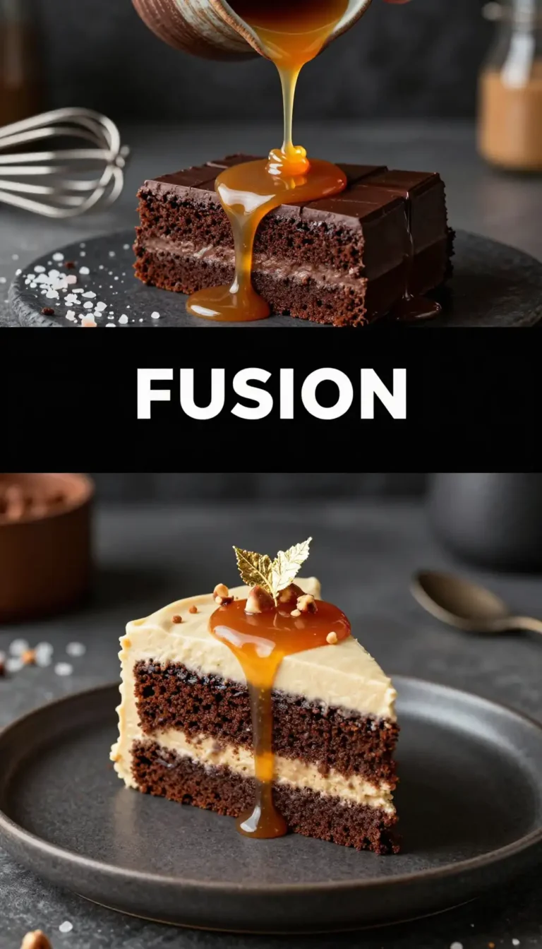 Miso Caramel And Dark Chocolate Cake