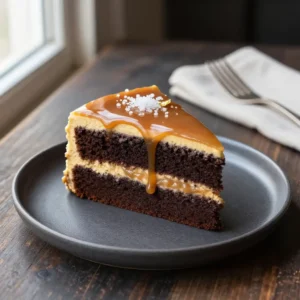 Miso Caramel Dark Chocolate Cake Recipe