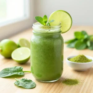 High-Energy Moringa Lime Smoothie Recipe | Detox & Meal Prep
