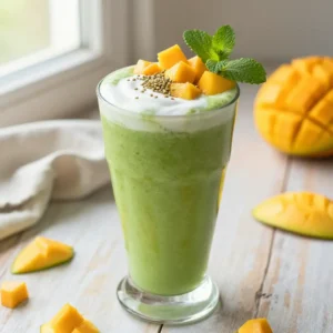 Moringa Mango Smoothie: Glowing Skin & Nutrients