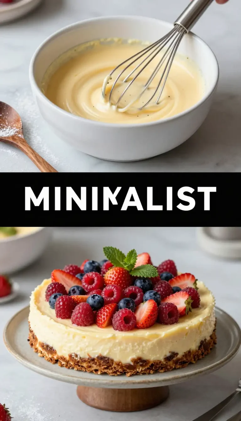 Naked Vanilla Bean Cheesecake