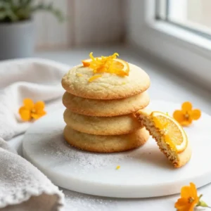 Easy Orange Blossom Sugar Cookies Recipe | Bake with Joy