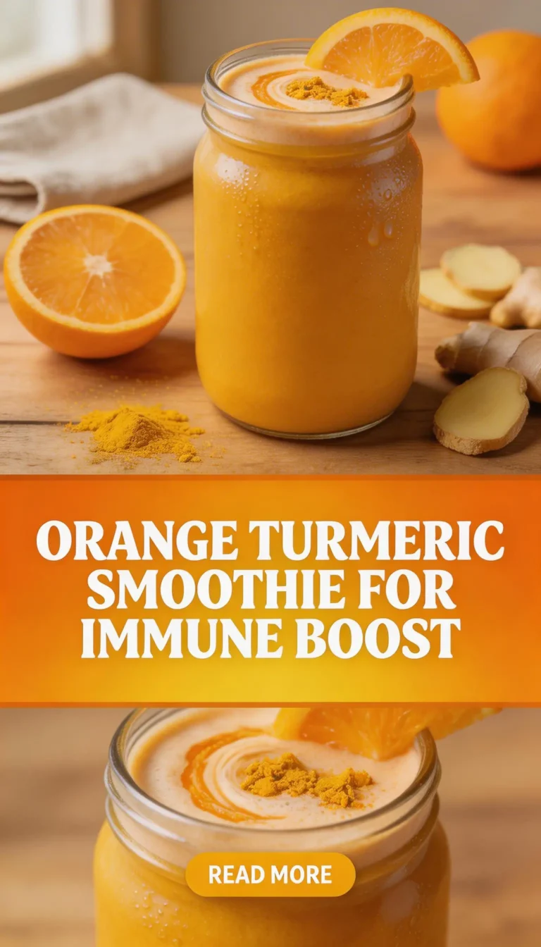 Orange Turmeric Smoothie for Immune Boost