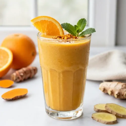 Orange Turmeric Smoothie for Immune Boost | Daily Support