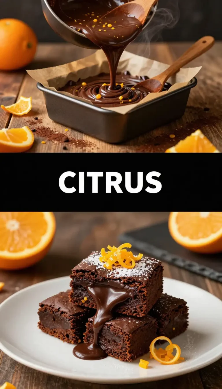 Orange Zest And Dark Chocolate Brownies