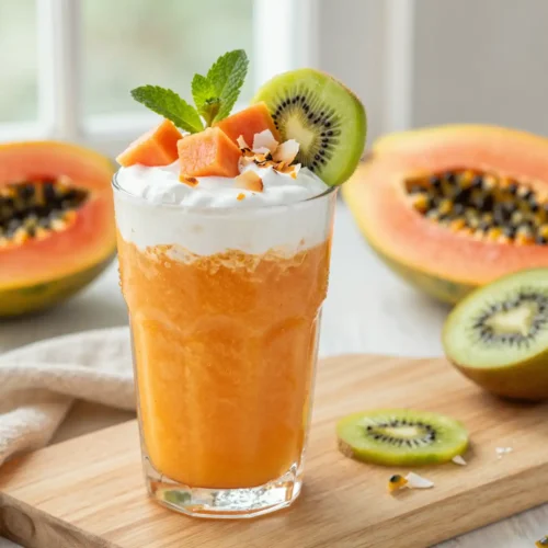 Easy Papaya Coconut Smoothie Recipe for Tropical Cream