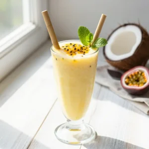 Tropical Passion Fruit Coconut Smoothie Recipe