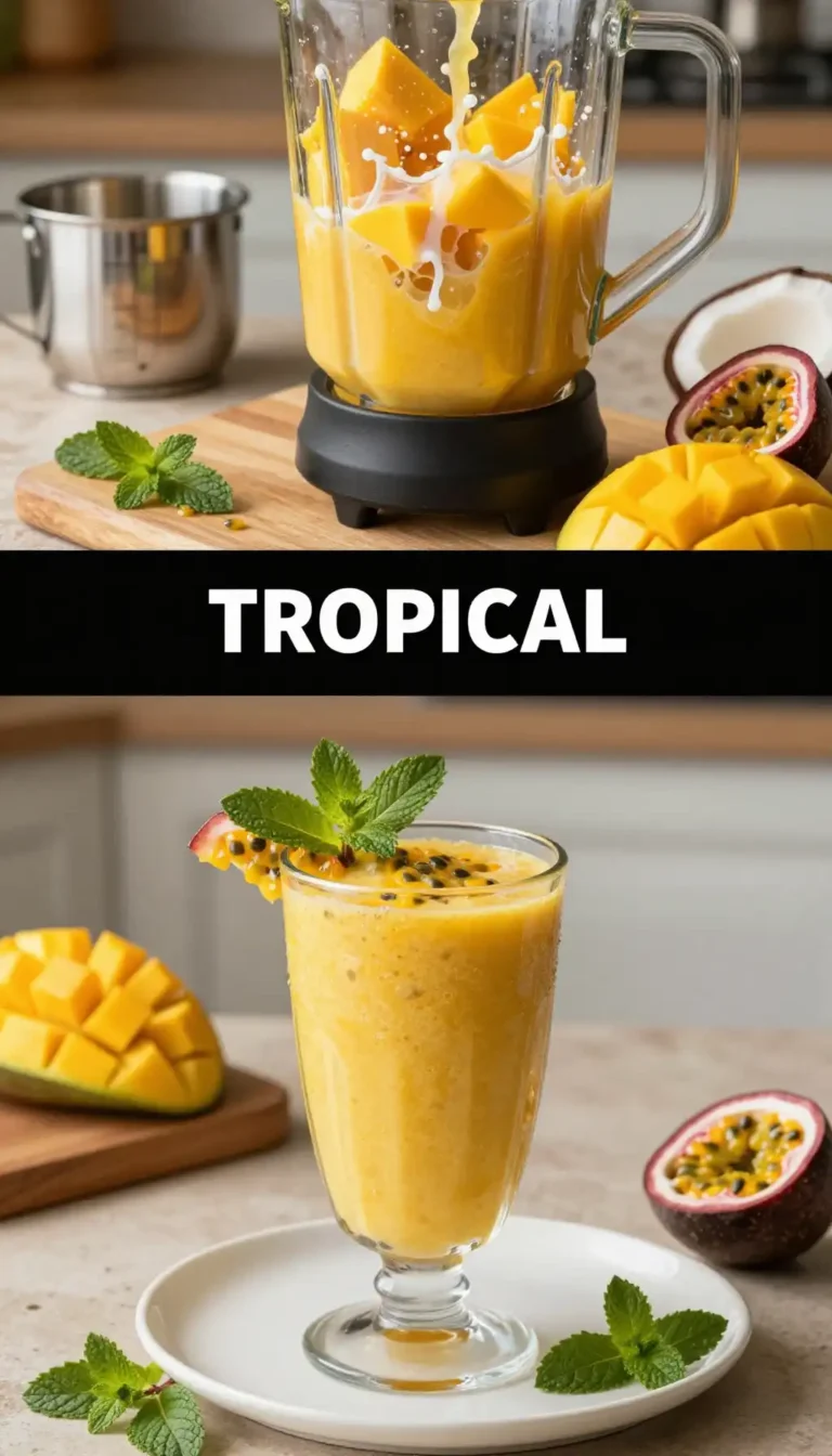 Passion Fruit Mango Smoothie for Tropical Dreams