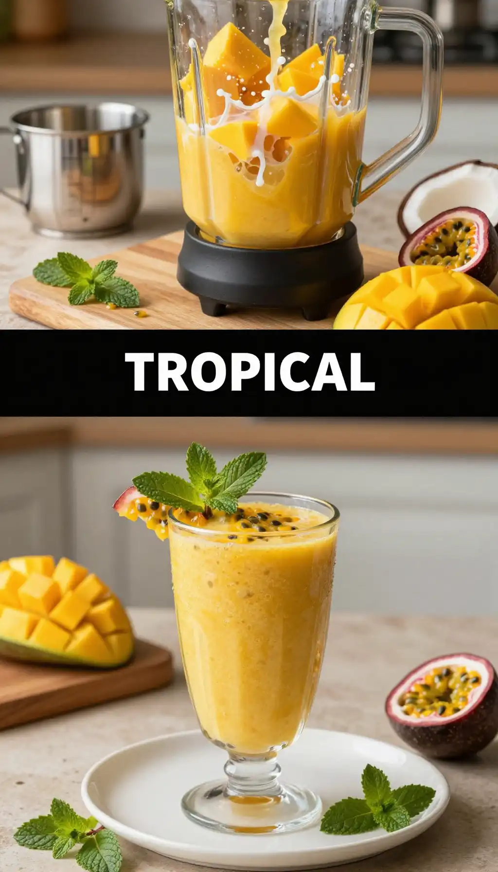 Passion Fruit Mango Smoothie for Tropical Dreams