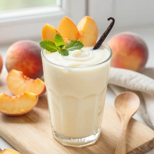 Creamy Peach Vanilla Smoothie Recipe for Summer