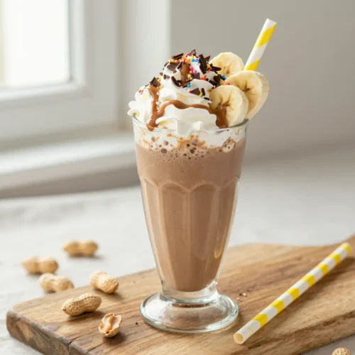 Easy Peanut Butter Chocolate Smoothie for Kids (No Blender!)